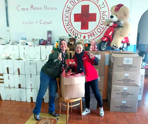 La Croce Rossa di Carsoli rinnova il progetto natalizio "Scatole regalo" da distribuire alle famiglie vulnerabili