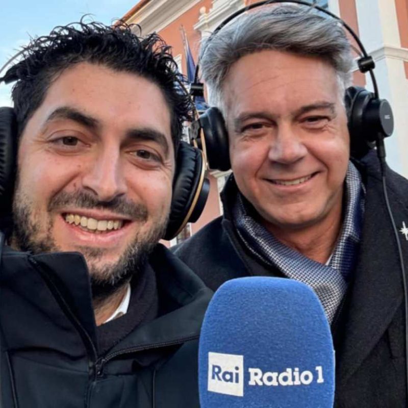 Carsoli Rai Radio 1. Daniele Imperiale e Ivan Cardia