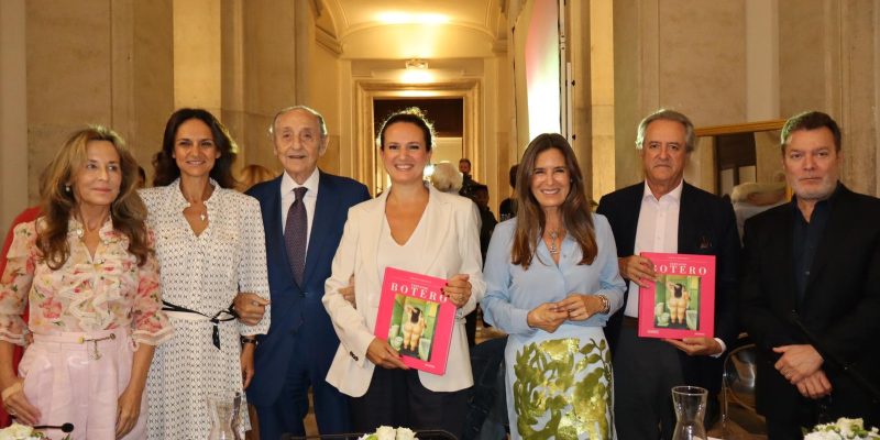 Da sx, Carrillo de Albornoz, Taccone, Emanuele, Siena, Lina Botero, i figli di Botero (credits Marco Nardo)