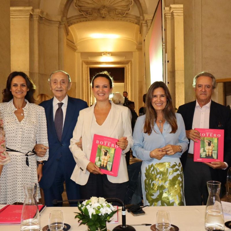 Da sx, Carrillo de Albornoz, Taccone, Emanuele, Siena, Lina Botero, i figli di Botero (credits Marco Nardo)