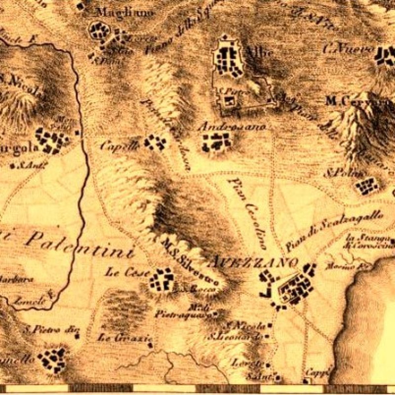 Mappa della Marsica occidentale