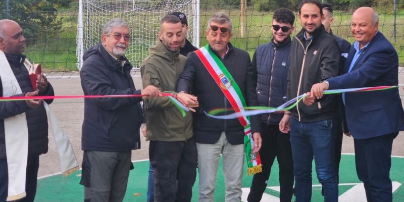 Inaugurato a Borgo Incile un nuovo campo polivalente