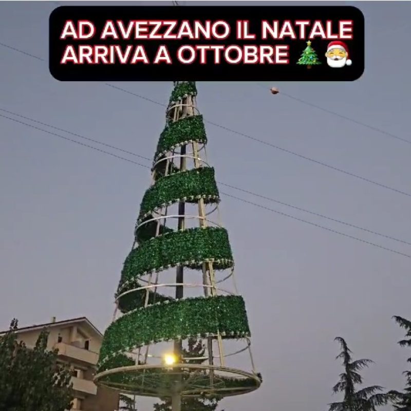 Natale quest'anno arriva in anticipo, ad Avezzano