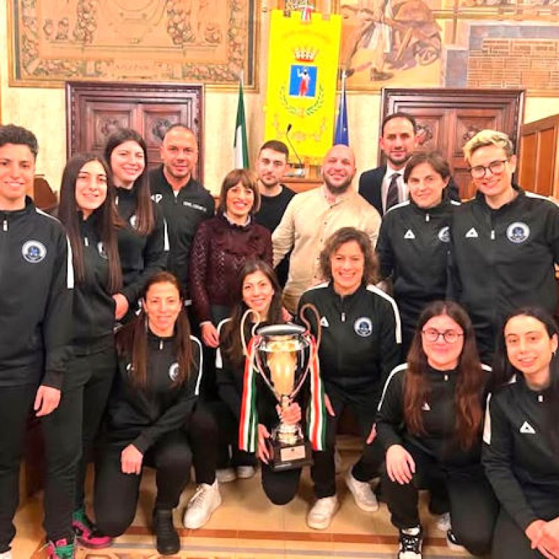 Il Comune di Avezzano celebra con un attestato di riconoscimento il successo della Sivel Legend C5 nella Coppa Italia Serie C Femminile