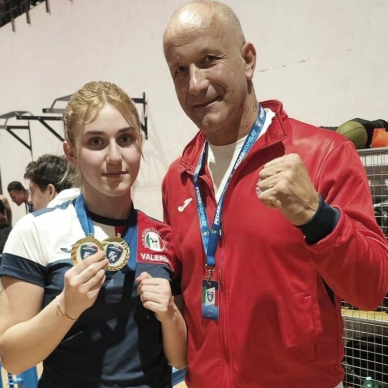 Valeria D'Angeli ed il coach Massimo D’Angeli