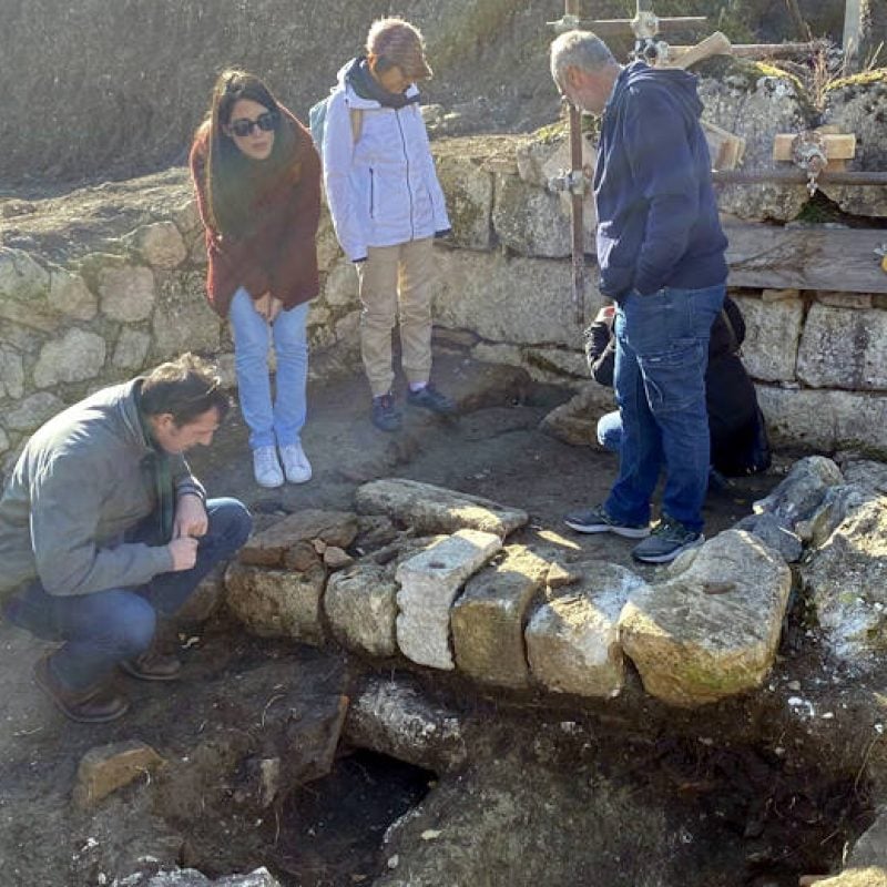 Immagini del sopralluogo presso il cantiere di scavo di Alba Fucens