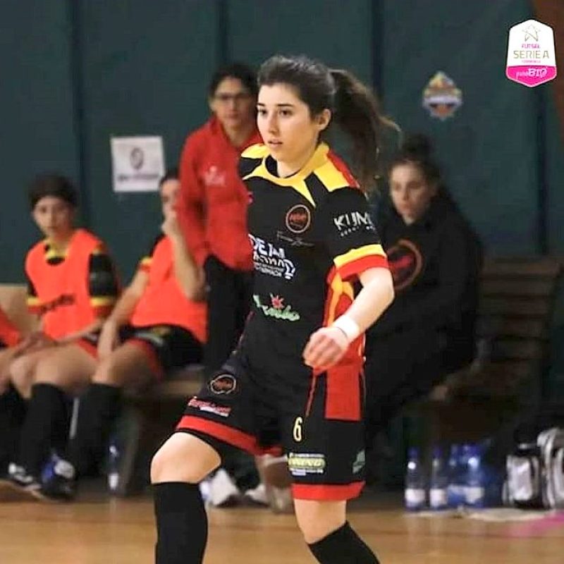 La calciatrice marsicana Alessia D'Alessandri segna il suo primo gol in serie A Futsal femminile con il Tiki Taka Francavilla