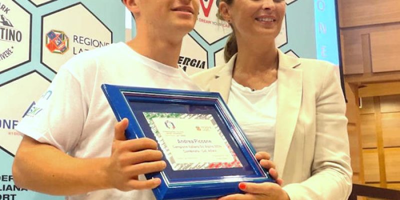 Celano celebra Andrea Piccone, Campione italiano Sci Alpino 2024 - Combinata Cat. Allievi