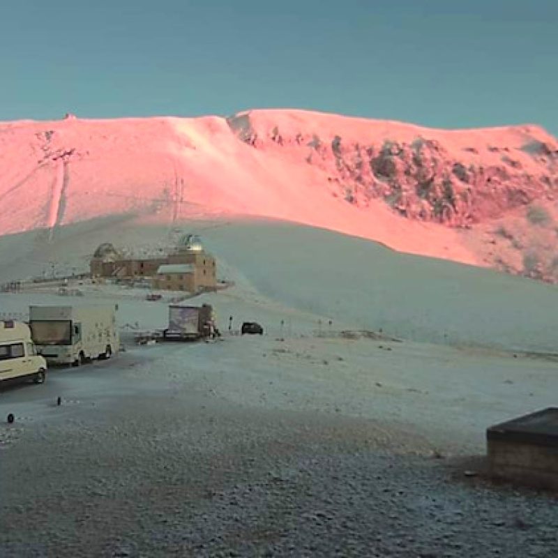 Bianco risveglio a Campo Imperatore