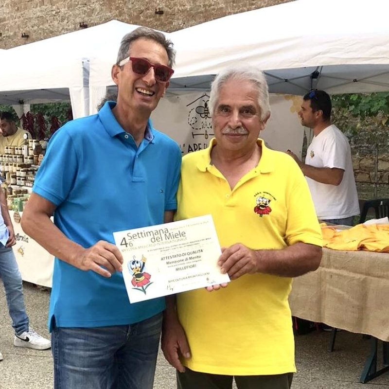 Il miele millefiori del Parco Sirente Velino di Fabio Montagliani premiato al concorso internazionale "Roberto Franci"