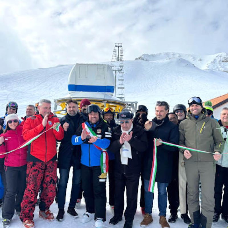 A Ovindoli inaugurazione della nuova seggiovia intitolata a "Max Bartolotti"