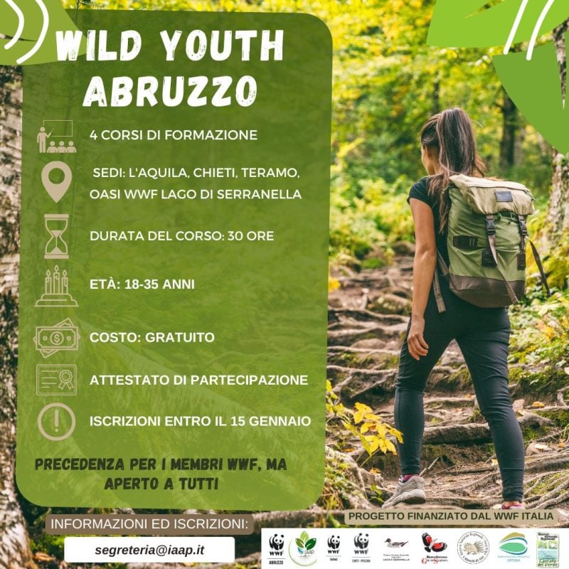 locandina wild youth abruzzo wwf