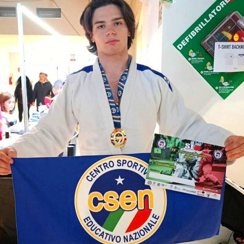 Il 17enne avezzanese Manuel Coccia 1° Classificato al Campionato Nazionale CSEN 2024 di Judo