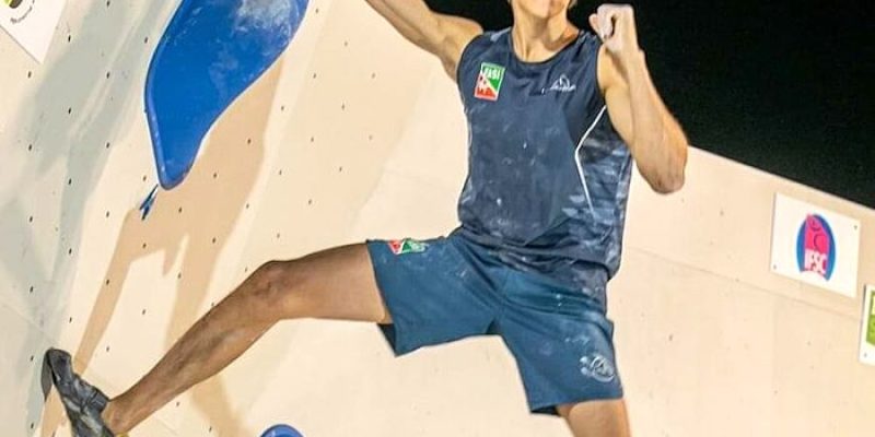 Arrampicata sportiva, l'abruzzese Niccolò Salvatore è Campione del Mondo universitario