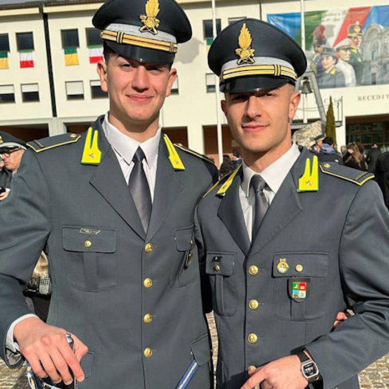 Mario Roselli e Davide Gigli di Ortucchio sono nuovi marescialli della Guardia di Finanza 