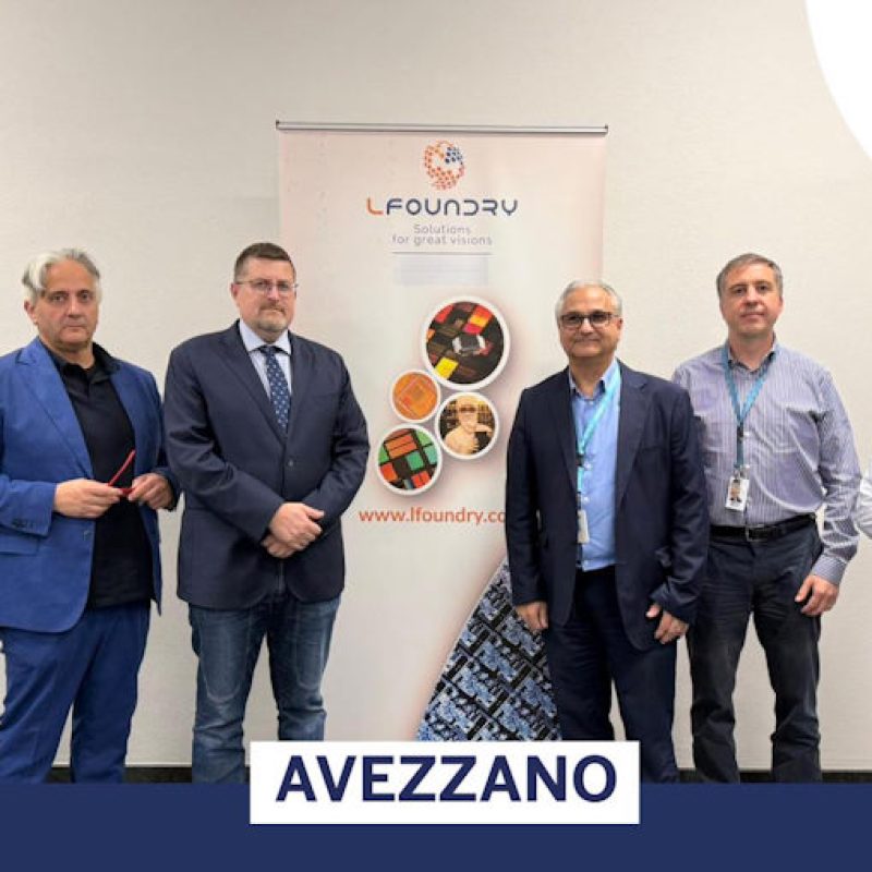 Roberto Santangelo visita lo stabilimento LFoundry di Avezzano: "Azienda che è modello di sviluppo-produzione resiliente"