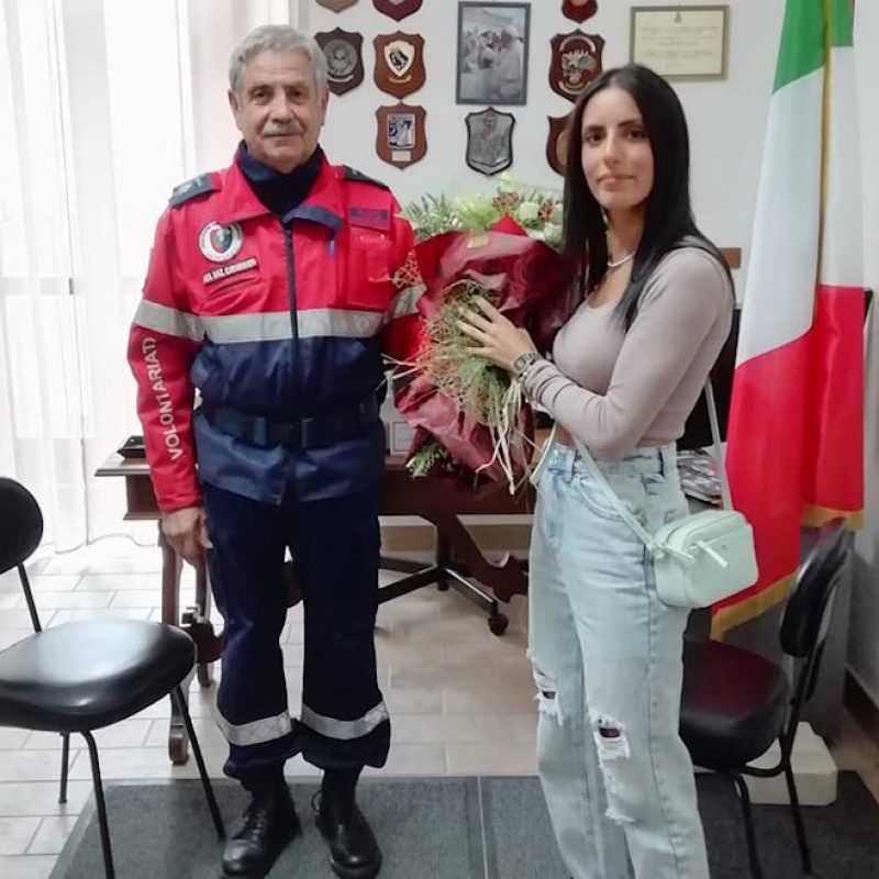 L'Associazione Nazionale Carabinieri di Tagliacozzo saluta Sara Di Cola, volontaria dal grande cuore