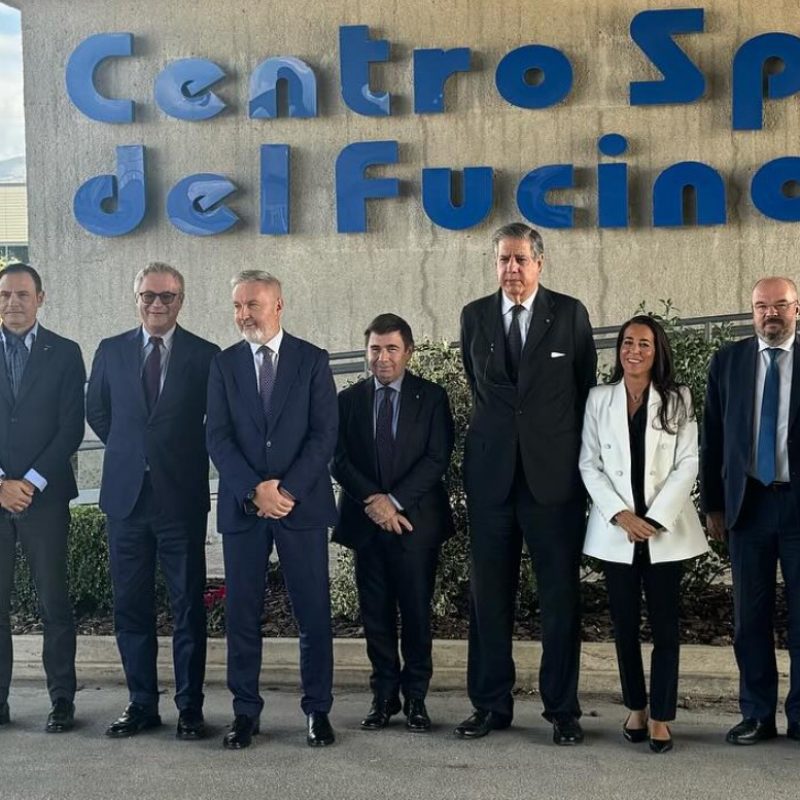 delegazione del Comitato Parlamentare per la Sicurezza della Repubblica (COPASIR) al Centro spaziale del Fucino