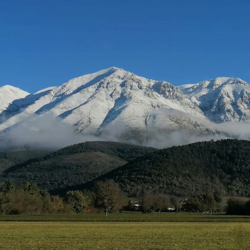 Lo spettacolo del Velino innevato nel bellissimo scatto di Alfonso Gargano