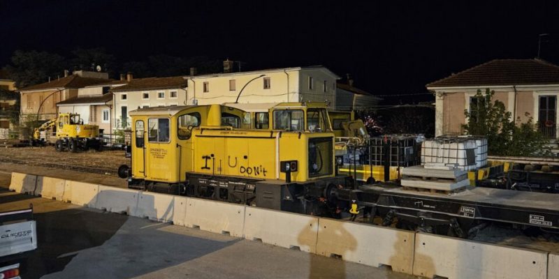 Lavori sulla linea ferroviaria Avezzano-Roma